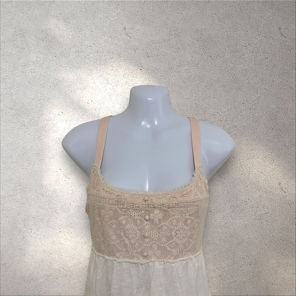 American Eagle Outfitters Cottagecore Babydoll Lace Tiered Cami - Picture 3 of 6